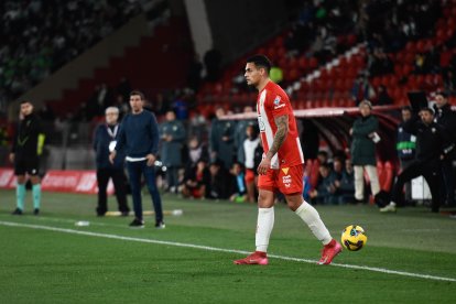 Kaiky en el encuentro del lunes ante el Elche, siendo de los más regulares del Almería.