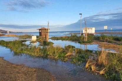 Imagen de la zona inundada de Vera Playa recientemente.