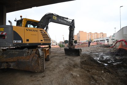 Visita a las obras del soterramiento de la alcaldesa de Almería y la delegada de Gobierno de la Junta