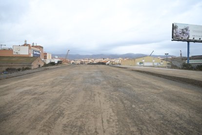Visita a las obras del soterramiento de la alcaldesa de Almería y la delegada de Gobierno de la Junta
