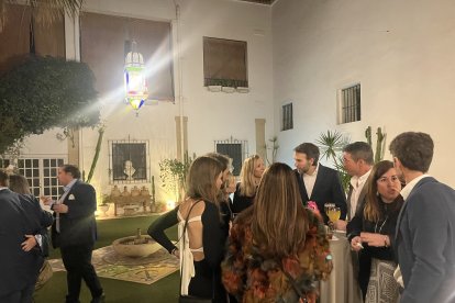 La terraza de la Casa del Mayorazgo en la cita benéfica.