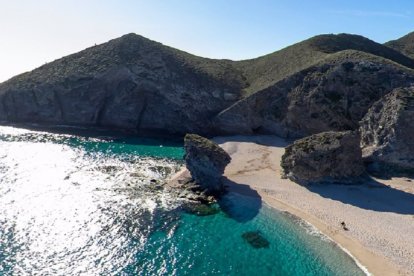 Playa de los Muertos, en Carboneras.