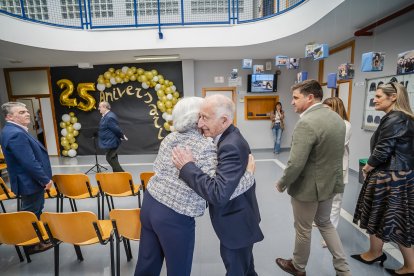 Mati y Gabriel Amat emocionados por el acto.