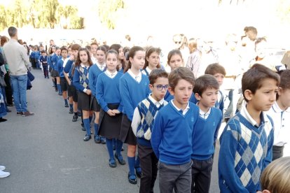 La procesión del colegio Diocesano
