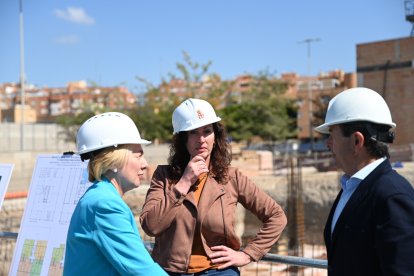 Visita de la alcaldesa de Almería a los trabajos