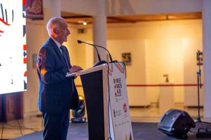 Gabriel Amat, alcalde de Roquetas de Mar, durante su intervención.