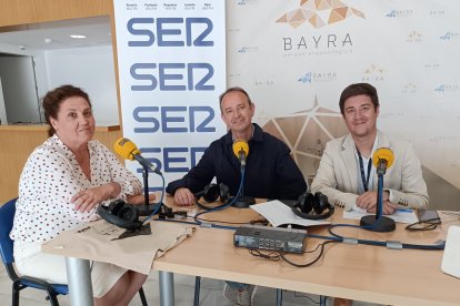 Un momento durante la emisión del Hoy por Hoy Levante ayer.