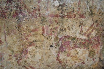 Las pinturas califales en la 'Balsa de los Moros' en Bédar.