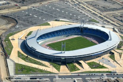Imagen original del Estadio, que se construyó para los Juegos del Mediterráneo 2005.