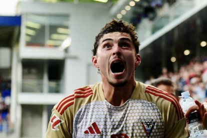 Joaquín Panichelli es la sensación del Mirandés. Ya lleva 20 goles en Segunda División.