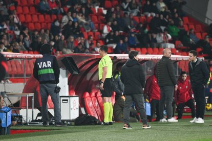 Ais Reig en el Almería-Mirandés.