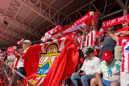 Gran ambiente en el estadio.
