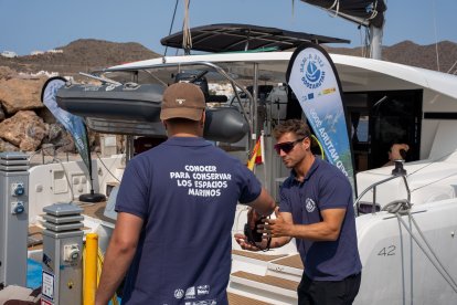 A punto de iniciarse la travesía