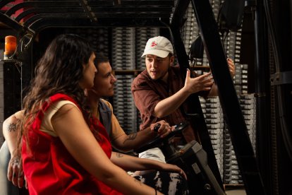 Herminia Loh, Silver e Ian de la Rosa, durante las pruebas de cámara de ‘Iván & Hadoum’.