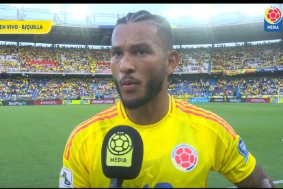 El delantero habló para la prensa después del partido frente a Perú, donde sí jugó.