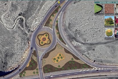 Así será la rotonda de acceso en el kilómetro 790 de la A7