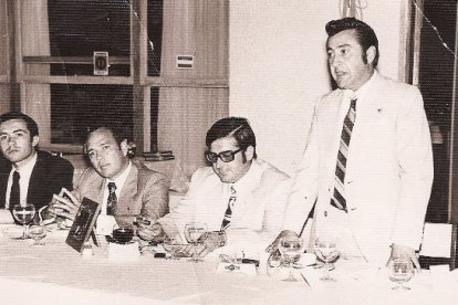 Con Pco Góngora en una clausura de la temporada en el Club de Mar.