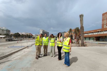 Trabajos en la zona más cercana al propio muelle