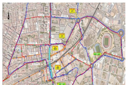 Plano de demolición del puente.