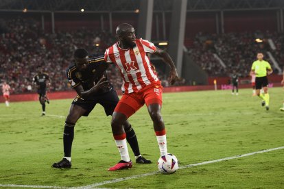 Koné en el Almería-Real Madrid de la temporada 23-24 en Primera.