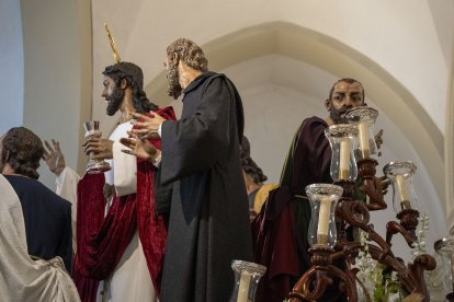 La Santa Cena, antes de ser trasladada a la Plaza Vieja.