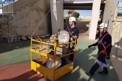 En 2019 el Almería invirtió un millón de euros para cambiar la iluminación.