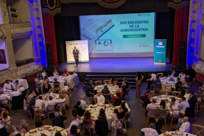 José Luis Estrella, presidente de Tecnova, durante su intervención en este XXIV Encuentro de la Agroindustria.