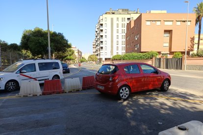 El tráfico fluyendo con normalidad, pese a los desvíos provisionales, a las 9:30 horas de este jueves.