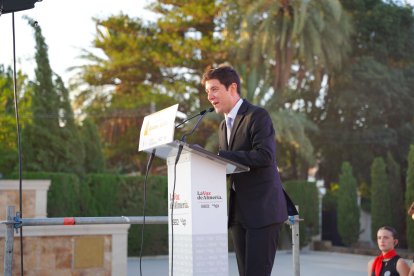 El delegado de LA VOZ y la SER en el Levante y el Almanzora durante su intervención.