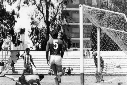 La portería de la 'Casita Aspes' en sus últimos días de servicio en los años 80.