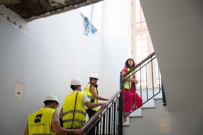 Visita a las obras en el Preventorio