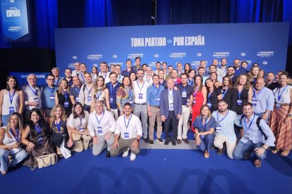 Delegación almeriense en el congreso nacional del PP.