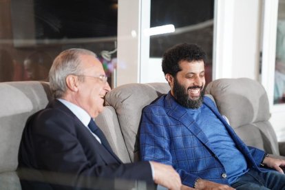Florentino Pérez y Turki Al-Sheikh como dos buenos amigos y presidentes de LaLiga.