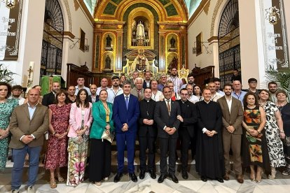 Celebración de los primeros actos en honor a la Virgen del Carmen.