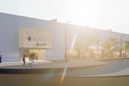 Exterior de la estación que se está ejecutando