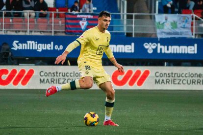 Pubill en el choque entre Eibar y Almería, que acabó con derrota rojiblanca en Ipurua.