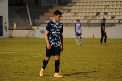 Gutiérrez en un partido con el Almería B en Tercera División.
