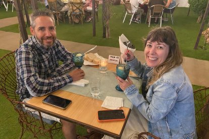 David Mancho y Rebeca González, dos madrileños disfrutando de la velada.