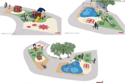 Así serán los juegos infantiles en el parque de La Molineta