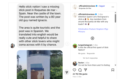 El post que ha hecho conocida la historia del palo de Ignacio.