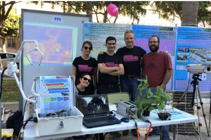 Algunos investigadores del grupo 'Ingeniería Rural' de Diego Valera