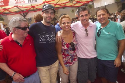 En la caseta de LA VOZ DE ALMERÍA se sentía como una estrella.