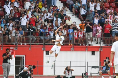 Tras marcar de penalti, Cristiano y su habitual grito 