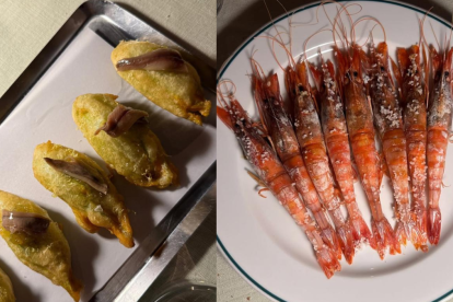 Algunos de los platos que ha degustado la pareja en Samambar.