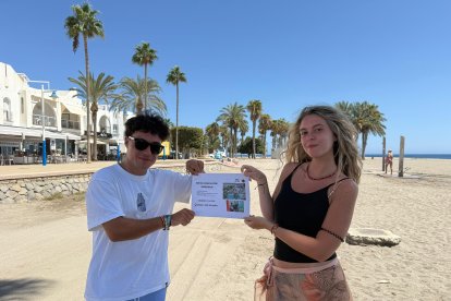 Alba y Santi, llegados desde Madrid, lograron un bono para Extreme Adventure Mojácar.
