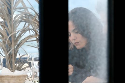 Verónica Echegui, en la Isleta del Moro durante el rodaje de ‘La mitad de Óscar’.