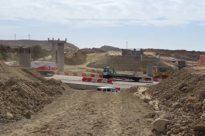 Vista de la rotonda que actualmente conecta con la A1000