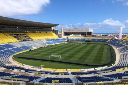 Estado actual del Gran Canaria tras la primera reforma que se realizó en 2014.