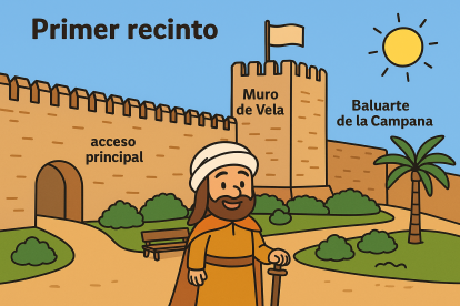 Primer recinto: Muro de Vela y Baluarte de la Campana