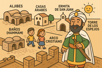 Mapa de la segunda estancia de La Alcazaba de Almería